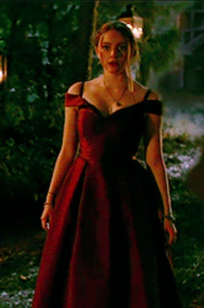 Burgundy Hope Mikaelson Dress Legacies Danielle Rose Russell Dress