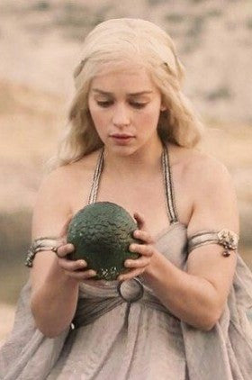 Emilia Clarke Dress as Daenerys Targaryen Costume Grey Chiffon Halter Prom Dress in Game of Thrones