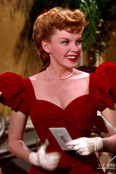 Judy Garland Dress Meet Me in St Louis Red Prom Dress