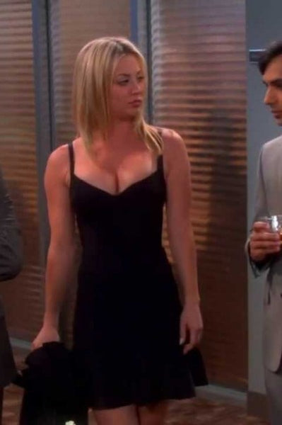 Kaley Cuoco Little Black Dress Short Prom Dress in The Big Bang Theory