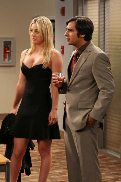 Kaley Cuoco Little Black Dress Short Prom Dress in The Big Bang Theory