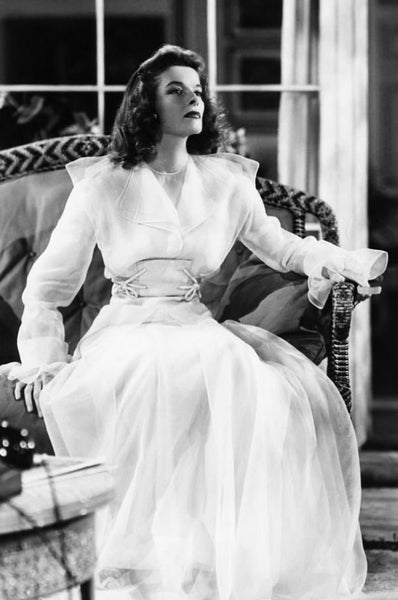 Katharine Hepburn Dress The Philadelphia Story White Prom Dress