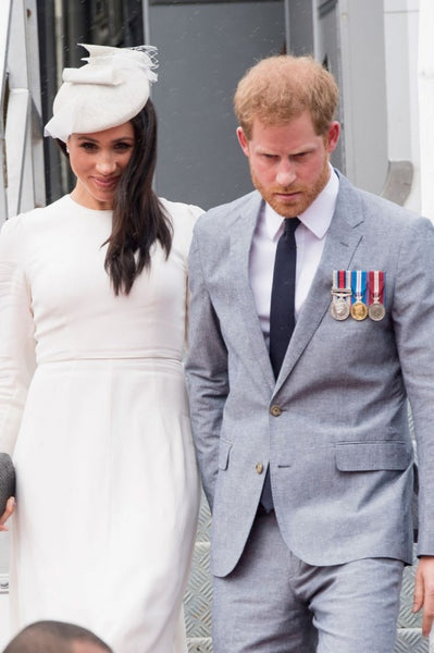 Meghan Markle White Dress Long Sleeve Prom Dress