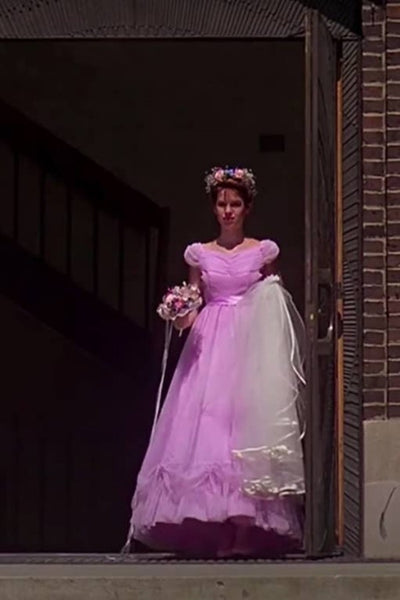 Molly Ringwald Dress Pink Cap Sleeve Prom Dress in Sixteen Candles