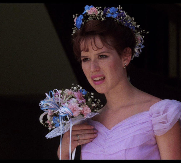 Molly Ringwald Dress Pink Cap Sleeve Prom Dress in Sixteen Candles