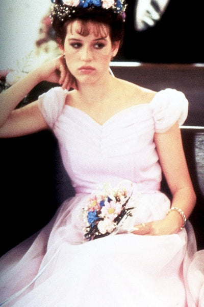 Molly Ringwald Dress Pink Cap Sleeve Prom Dress in Sixteen Candles