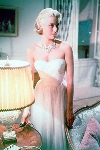 To Catch A Thief Strapless Grace Kelly Dress White Chiffon Prom Dress