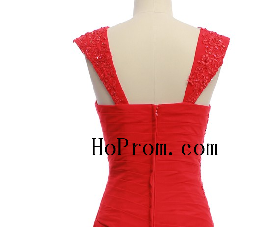 Knee Length Prom Dress,Red Short Prom Dresses,Evening Dress