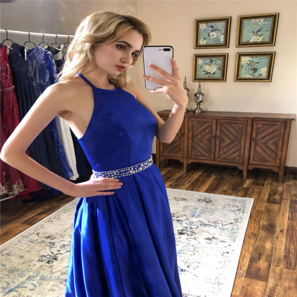 Royal Blue Prom Dress For Curvy Girl