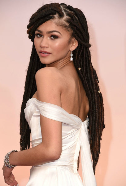 White Zendaya Coleman Off The Shoulder Sexy Dress Sleek Prom Red Carpet Evening Dress Oscar Awards Evening Gown For Juniors