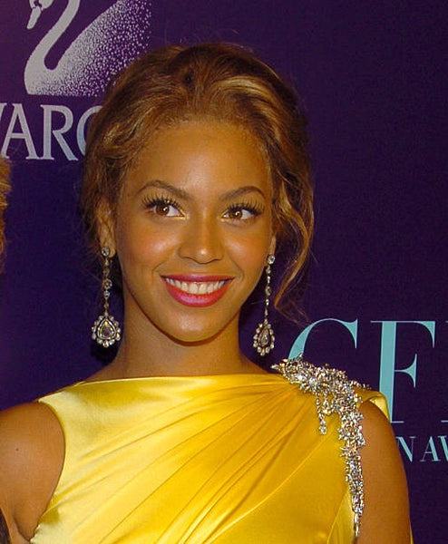 Yellow Beyonce Knowles Low Back Dress Satin Prom Celebrity Formal Dress CFDA Fashion Awards Online