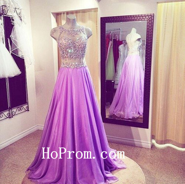 Purple Prom Dresses,A-Line Prom Dress, Evening Dresses