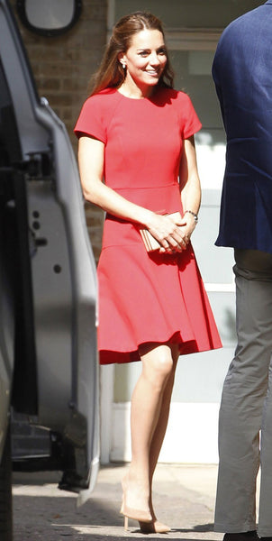 Red Princess Kate Middleton Little Prom Celebrity Dress Helpline Center