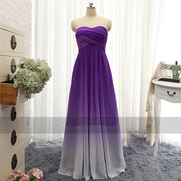 Strapless Prom Dresses,A-Line Prom Dress,Evening Dress