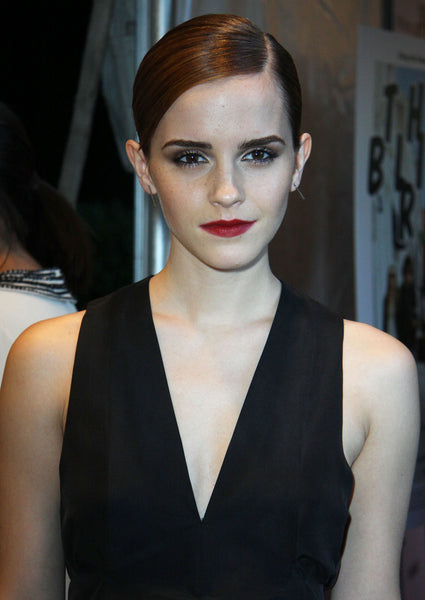 Black Emma Watson Deep V-neck Prom Red Carpet Evening Dress The Bling Ring' NYC Screening