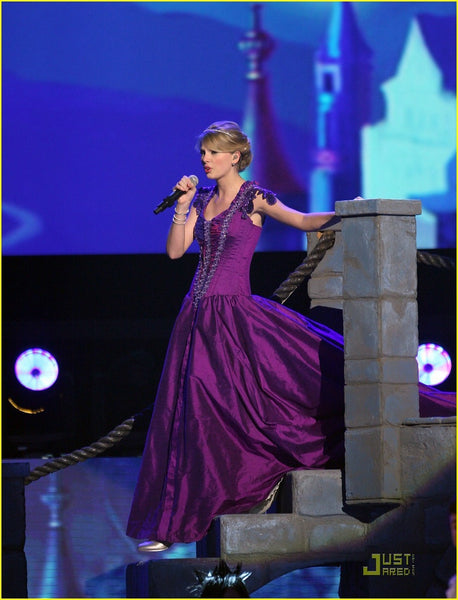 Purple Taylor Swift Sexy Sequins Prom Celebrity Dress CMA Awards