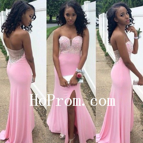 Pink Prom Dresses,Sweetheart Prom Dress,Evening Dresses