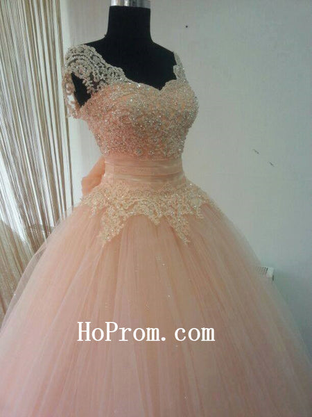 Lace Up Prom Dress,Tulle Prom Dress,Evening Dress