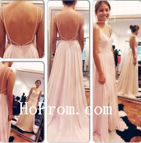 Open Back Prom Dresses,Spaghetti Straps Prom Dress,Evening Dress