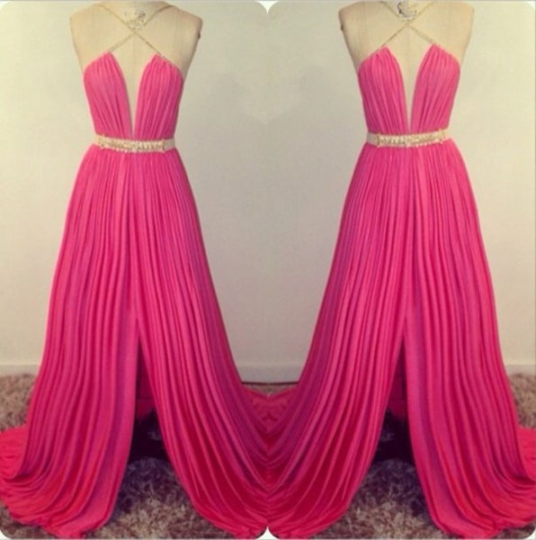 Sexy Fushica Prom Dresses,Floor Length Prom Dress,Evening Dresses