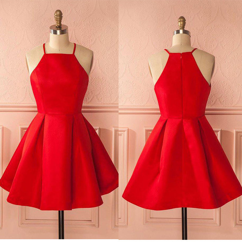 Red – cutesove  Homecoming dresses, Flowy mini dress, Prom dresses short