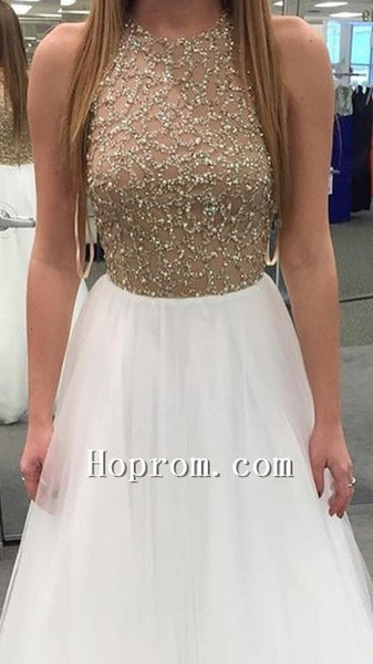 Sexy Metallic Glitter Golden Prom Dresses Spaghetti Straps Split Eveni –  Hoprom
