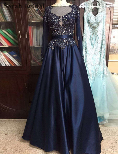 Plus Size Prom Dresses,Long Sleeve Prom Dress,Evening Dress