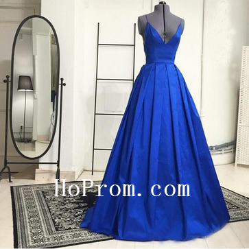 Long Satin Prom Dresses,Spaghetti Straps Prom Dress,Evening Dress