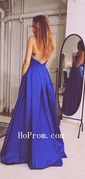 Long Satin Prom Dresses,Spaghetti Straps Prom Dress,Evening Dress