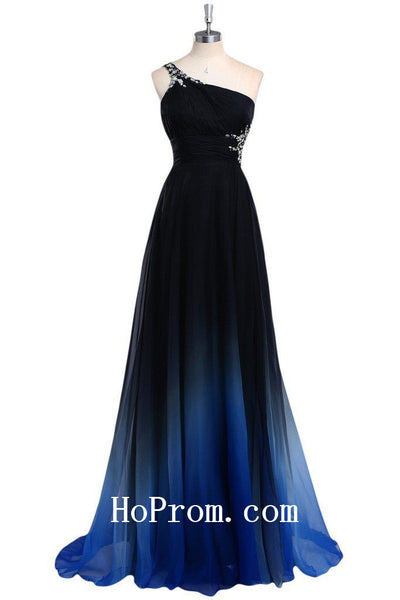 Straps Prom Dresses,One Shoulder Prom Dress,Evening Dress